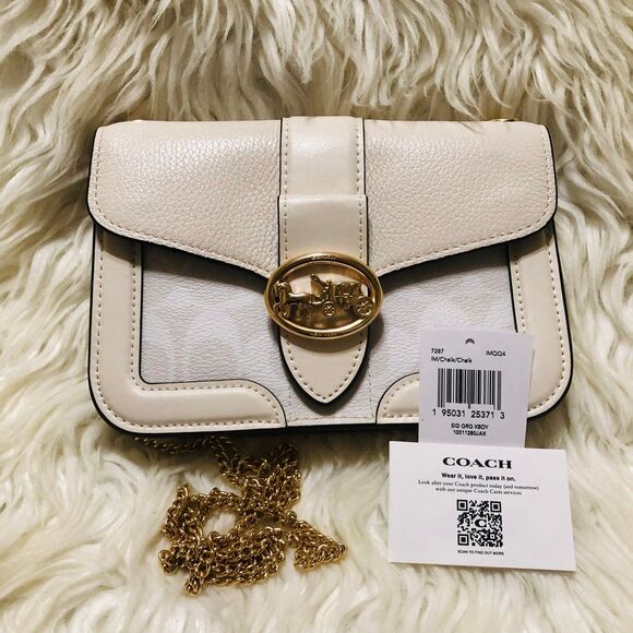 Coach Georgie Crossbody In Signature Canvas - Picture 1 of 12